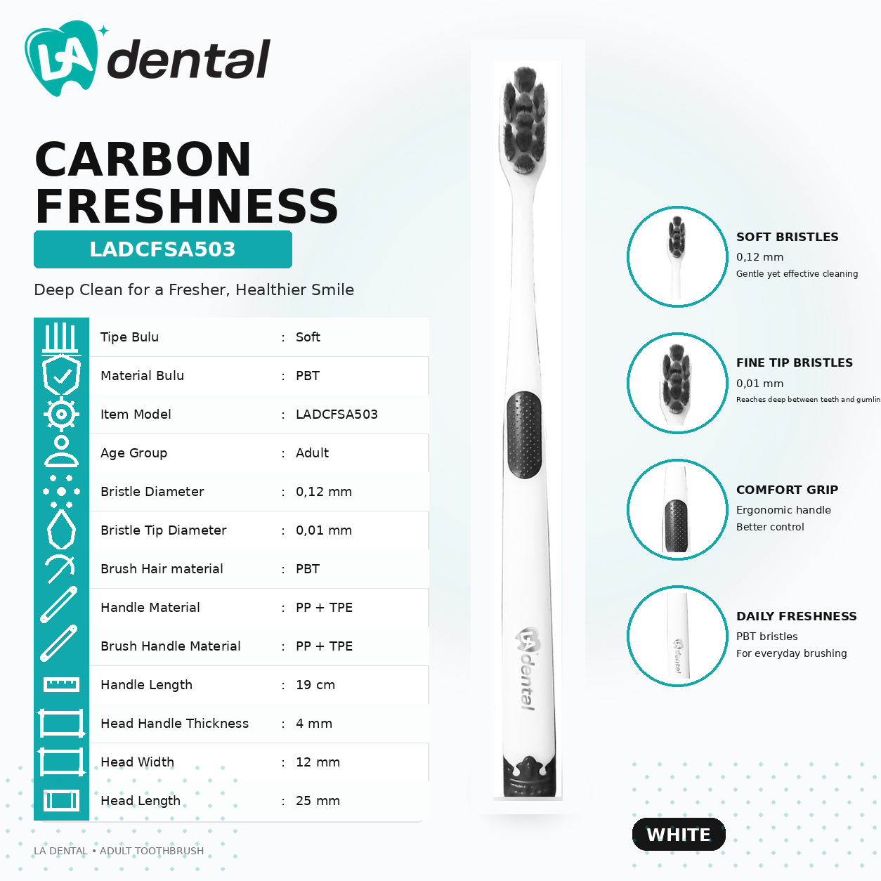 Sikat Gigi Dewasa CARBON FRESHNESS SERIES - Image 3